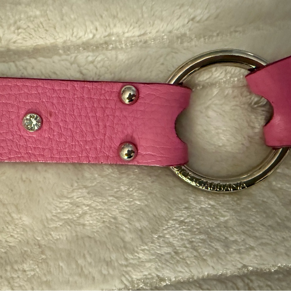 Dolce and Gabbana pink belt